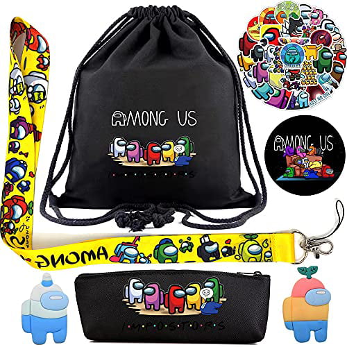 Black Among us Backpack for boys kids with Pencil case girls backpacks School Bag Bookbag
